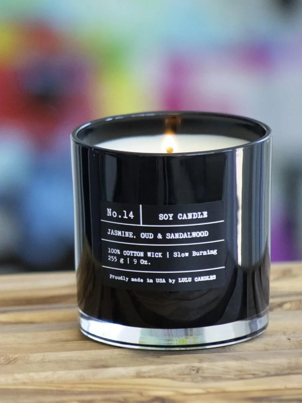 Luxury Scented Soy Candles | Jasmine Oud Sandalwood | Hand Poured 9oz 2-Pack
